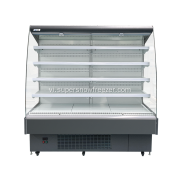 Glass Sides Multideck Open Chiller cho Fruits Hiển thị